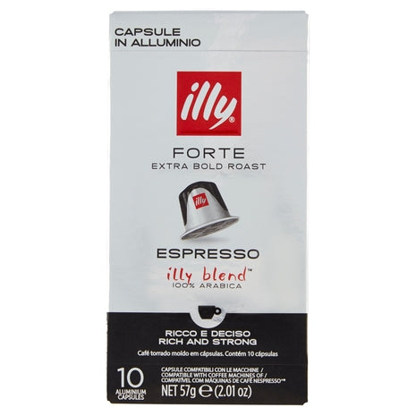 Illy kavos kapsulės stiprios espreso x10 (Suderinamas su Nespresso)
